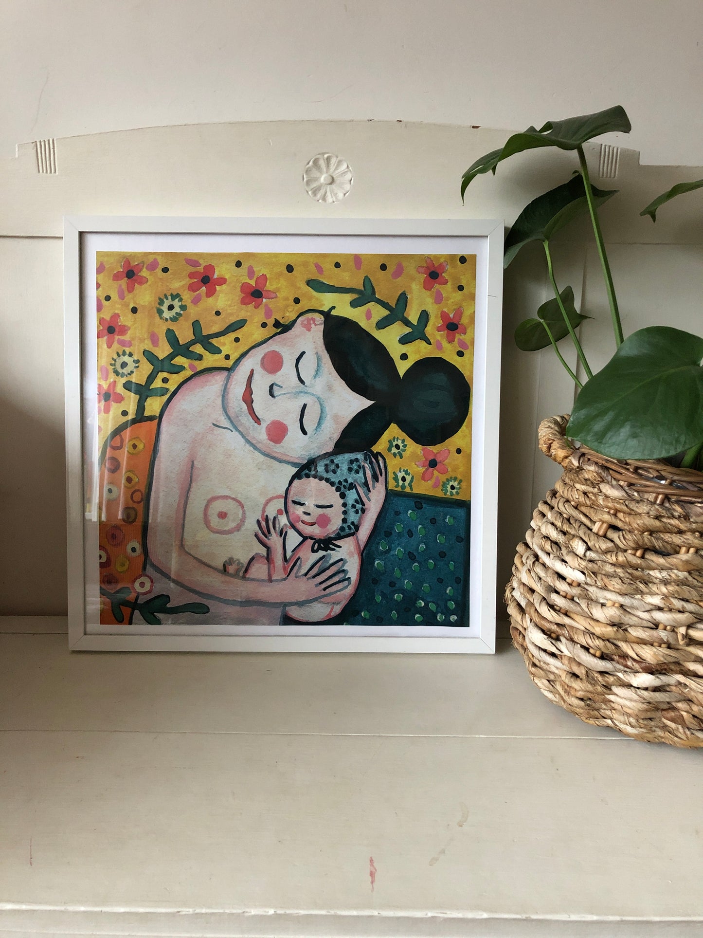 Poster Moeder en Kind | Gustav Klimt inspired Art Print